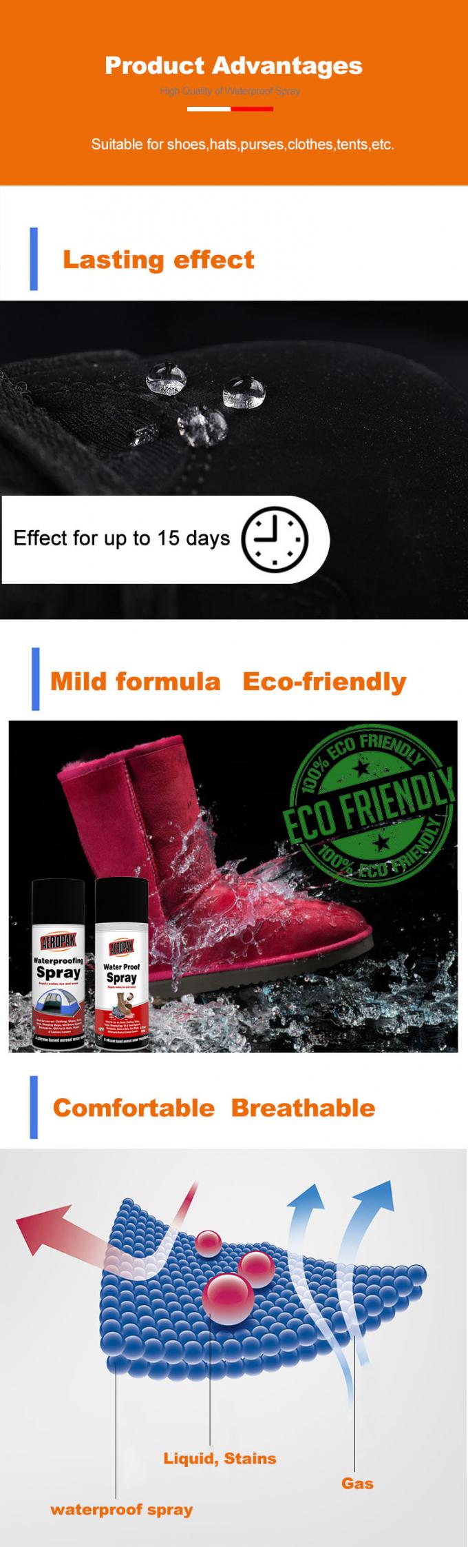 اسپری ضد آب 200ML پارچه مایع Aeropak ISO9001 REACH 1