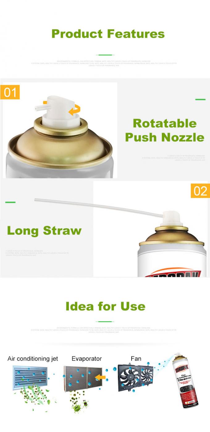 اسپری پاک کننده کولرگازی خودرو TUV Certifacates 500ml 3