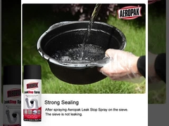 اسپری رنگ آب‌بند مایع سیاه نشت‌گیر، پوشش 400 میلی‌لیتری پر شده