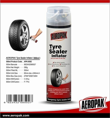 650ml Emergency Tyre Repair Motorcycle Fastest Hand Held Tire Sealer And Inflator