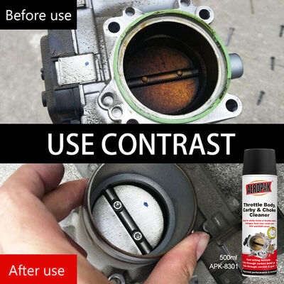 Aeropak 500ml Aerosol Spray Throttle Body & Carburetor Cleaner & Throttle Choke Wash Liquid for Cars Trucks Motorcycles
