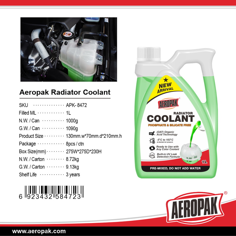 Car Care Products High-Performance Radiator Coolant for Automotive Cooling Systems