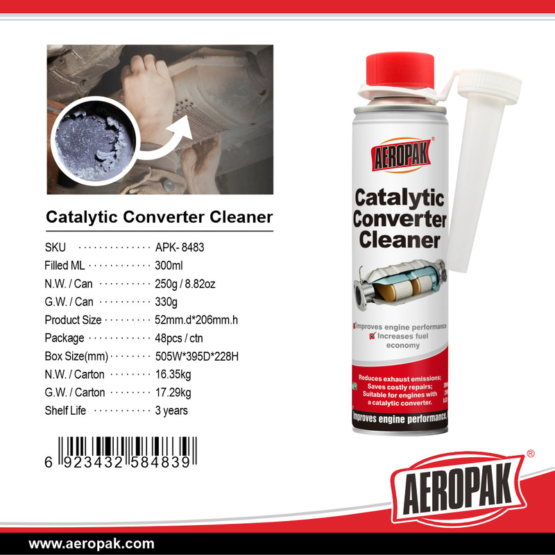 Car Care Products Aeropak Catalytic Converter Cleaner for Engine Performance Improvement