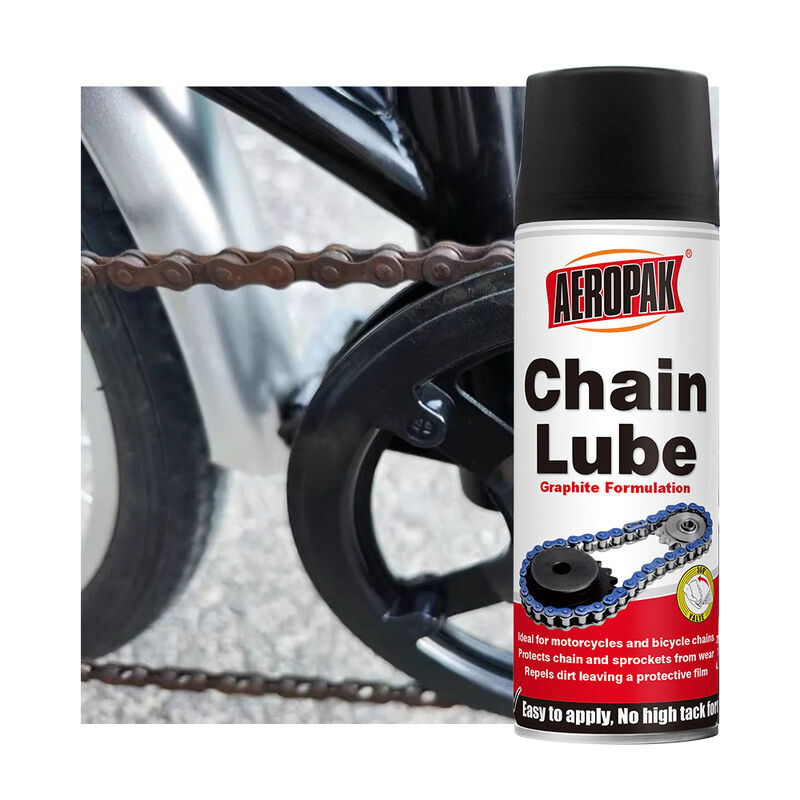 AEROPAK 200ml Automotive Chain Lube Spray Base Oil for Noise Reduction Drag Reduction Improved Transmission Efficiency Fast