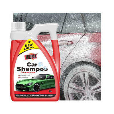 Aeropak 1000ml Professional High Foaming & Ceramic Coating Safe Lemon Fragrance شامپو ماشین با بطری پلاستیکی موم