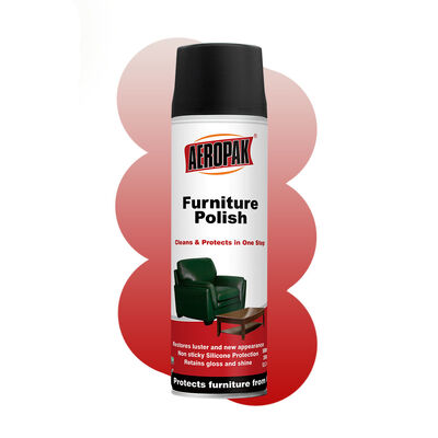Aeropak 500ml اسپری اسپری چوب تمیز کننده مبلمان سازگار با محیط زیست حاوی مواد فعال بالا روغن ضروری مایع