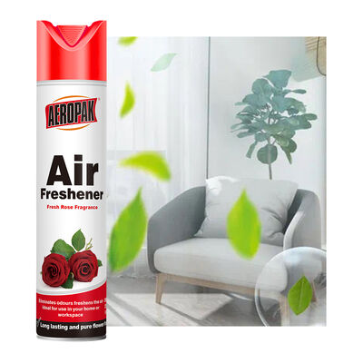Aeropak 330ml آروسول سازگار با محیط زیست اسپری خنک کننده هوای عطر گل رز برای استفاده در داخل خانه و ماشین طولانی مدت