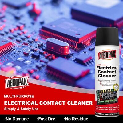 Aeropak 500ml مایع و مواد شیمیایی اسپری آیروزول پاک کننده تماس الکترونیکی با کارایی بالا